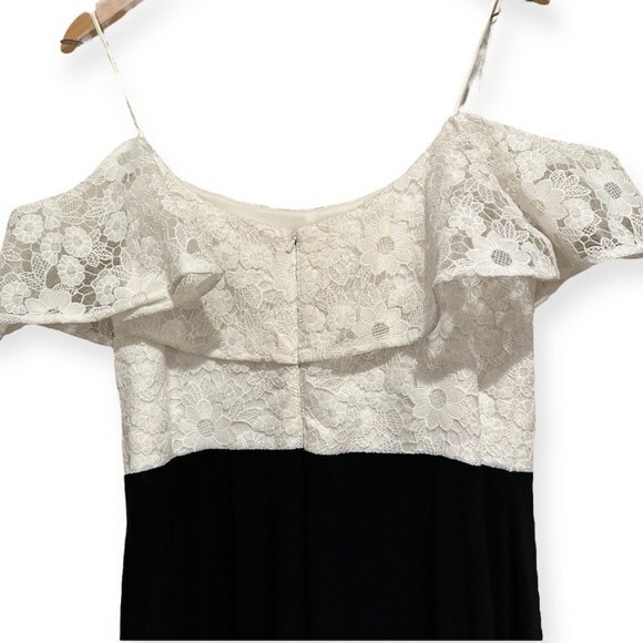 Betsy & Adam off the shoulder full length dress size 10 - Picture 6 of 8